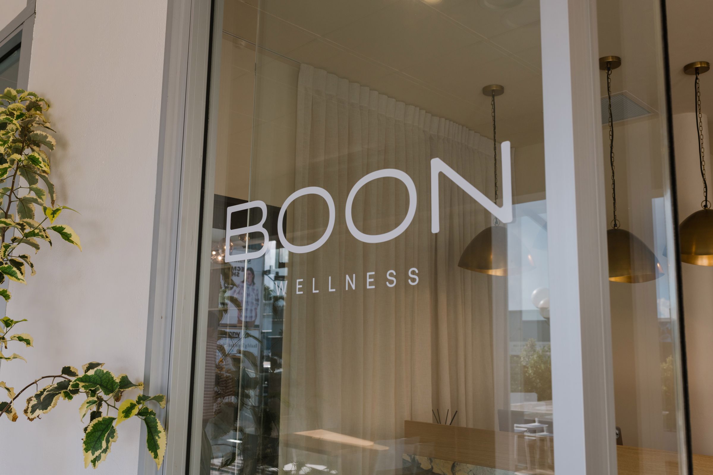 Architectural detail at the Boon Wellness studio